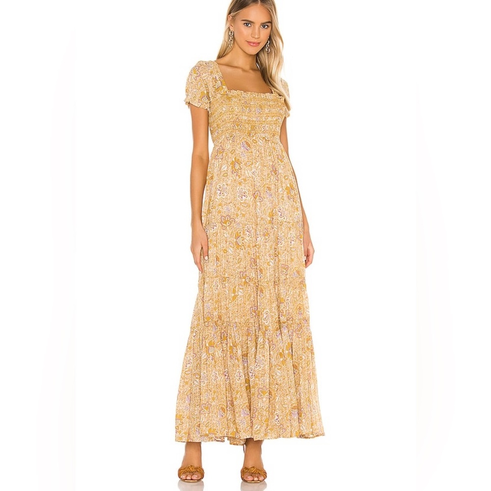 Free People Getaway Maxi Dress in Ivory Combo Size M
